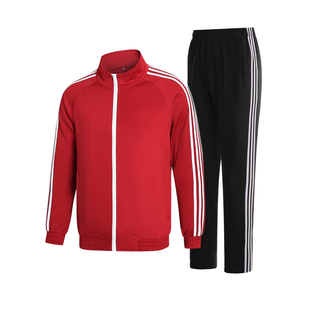 男女健身操运动服春秋套装广场舞团体演出领奖服徒步健走套装班服