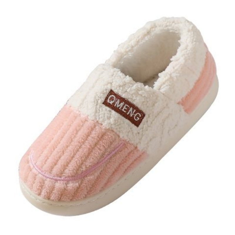 棉拖鞋女冬季包跟加绒加厚底居家用保暖外穿防滑毛绒情侣棉鞋男士