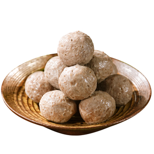 潮汕正宗黑椒牛筋丸纯牛肉丸子商用新鲜半成品火锅