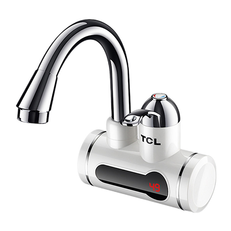 TCL电热水龙头即热式数显冷热两用快速加热水器厨房卫侧后下进水