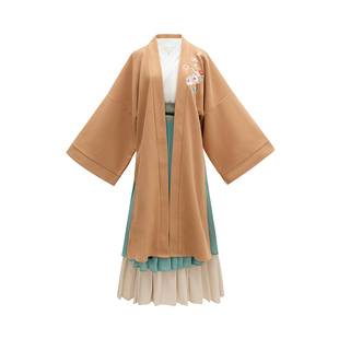 汉服女冬季原创正品中国风宋制交领对襟加厚齐腰襦裙日常古装全套