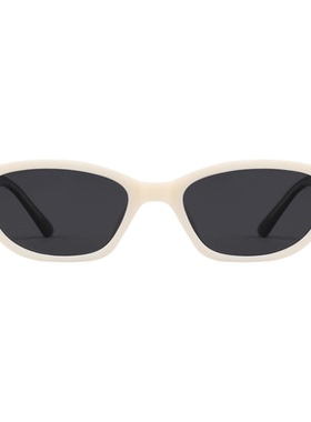 2026人气新款韩系奶白猫眼墨镜女防紫外线开车专用小众太阳镜防晒