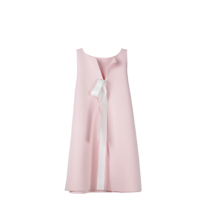 后构想胭脂初恋蝴蝶结a字连衣裙