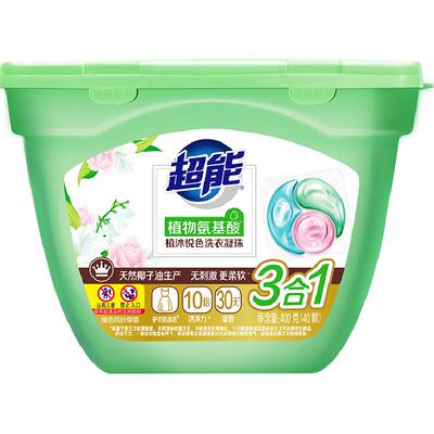 超能三合一凝珠400g×1盒40颗