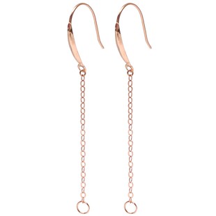 18k金耳钩diy材料配件耳线耳坠珍珠平安扣翡翠空托半成品耳环