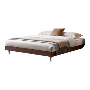 全友家居新中式床主卧室软包轻奢双人大皮艺软包床新款实木脚床