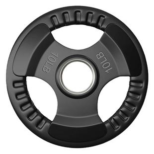 杠铃片大孔包胶健身器材家用举重奥杆手抓三孔清仓处理铸铁哑铃片