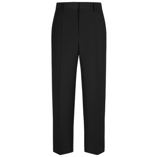 LESS高腰西装裤女通勤简约百搭显瘦锥型休闲裤含绵羊毛2O0E12450