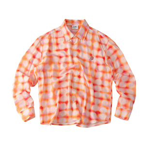 CoosRetro美式复古男士长袖衬衫热成像面料立体刺绣早春上衣外套