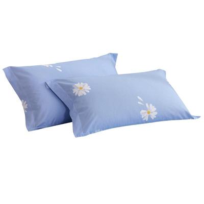 罗莱全棉枕套一对装家用纯棉枕头套枕芯套简约学生宿舍单人双人