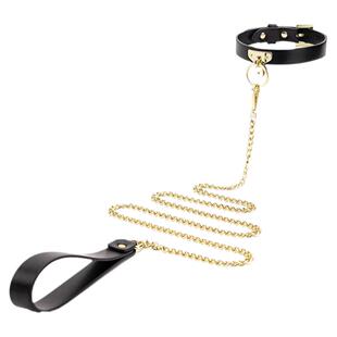 Poison 牛皮黑色定制刻字T型圆环Choker项圈女亚文化项链颈带