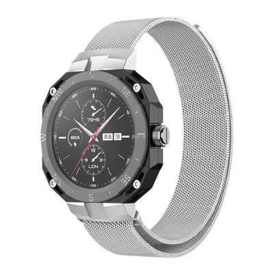 适用于华为watchgt cyber表带新款cyber闪变表壳金属钢带时尚雅致智能运动机能手表商务都市先锋款手表表带