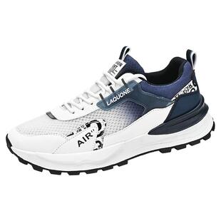 阿甘男鞋春季透气高级感网面网鞋青少年薄款运动休闲老爹防臭潮鞋