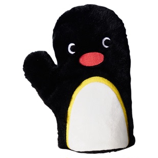 言仓Pingu毛绒手套冬季加厚加绒防寒保暖户外可爱女生生日礼物