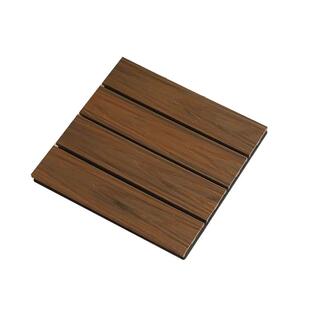 户外阳台家用防水长条安装塑木白色地板自己铺浅色拼接卡扣式防滑