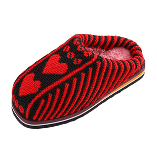 秋冬季手工编织防滑耐磨鞋底加厚加绒毛线棉拖鞋保暖鞋男女成品鞋