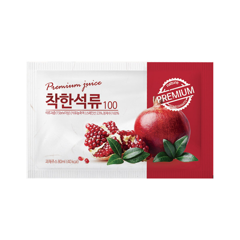 30袋石榴汁80ml韩国进口袋装饮品带手提盒