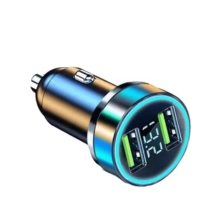 车载充电器超级快充头适用华为手机点烟器汽车用usb转换插头车充