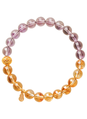 九紫离火紫水晶转运上岸手链