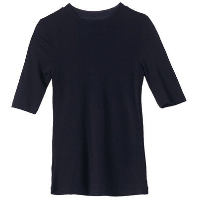 记忆网纱高弹紧身打底衫