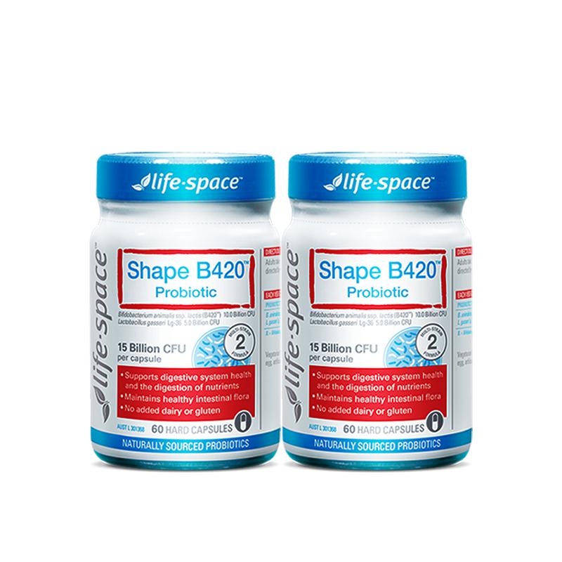 阿里健康澳洲进口lifespaceB420益生菌身材管理成人肠胃胶囊2瓶