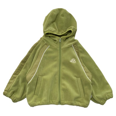 男童奥粒绒连帽外套秋冬拉链衫潮