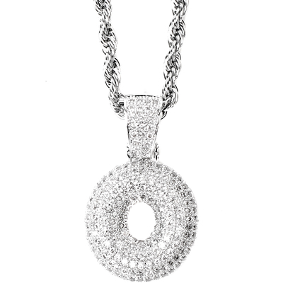 KREAM满钻卡通气泡字母项链