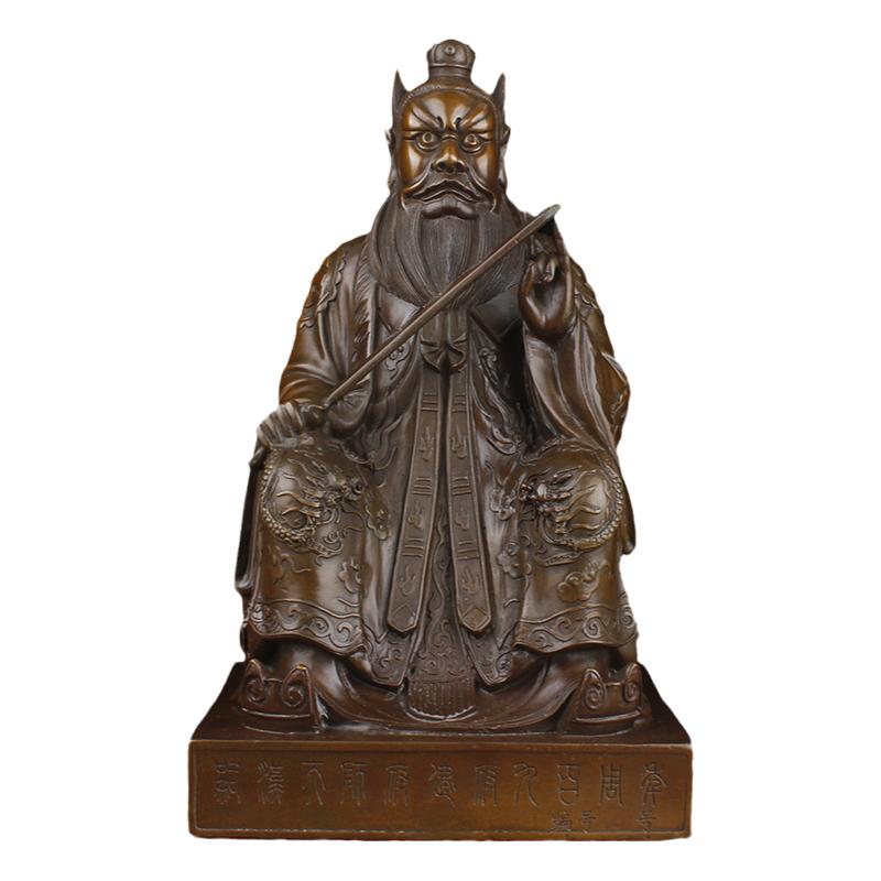 纯铜张天师摆件中式客厅佛堂供奉