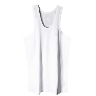 七匹狼男士纯棉背心宽松中老年人老人睡觉内穿平布款吊带老头汗衫