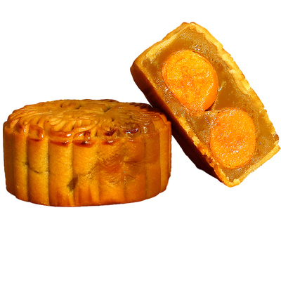 完整双蛋黄广式广东特产荔荣月饼