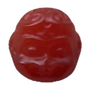 天然原矿保山南红玛瑙单颗散珠女雕刻悟空齐天大圣佛珠配饰diy男