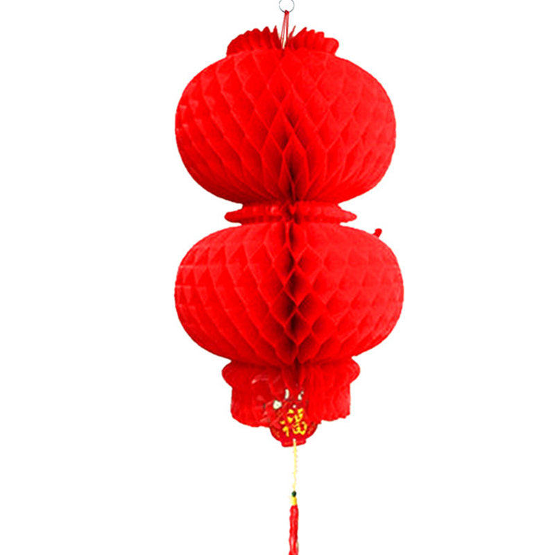 小红灯笼挂饰结婚庆典新年喜庆红灯笼开业装饰场景布置连串纸灯笼