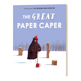 英文原版 The Great Paper Caper 大熊的纸飞机 精装大开本收藏版 培养生态环保意识 Oliver Jeffers奥利弗杰弗斯 进口英语书籍