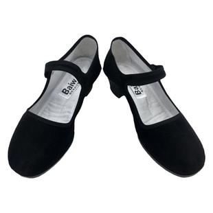 柏屋成人民间舞跟鞋民族秧歌舞蹈布鞋女舞鞋考级专用儿童08B5C002
