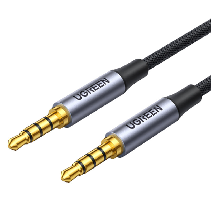 绿联手机直播音频线声卡连接线3.5mm内录对录音线4节双用音响aux