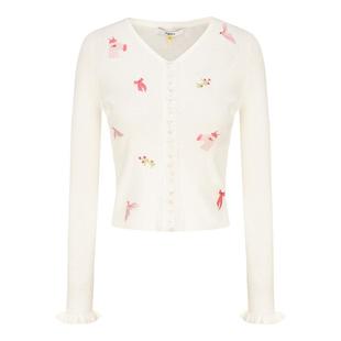 tanni新款浪漫优雅俏皮打底V领套头薄款针织衫TN11KN052A