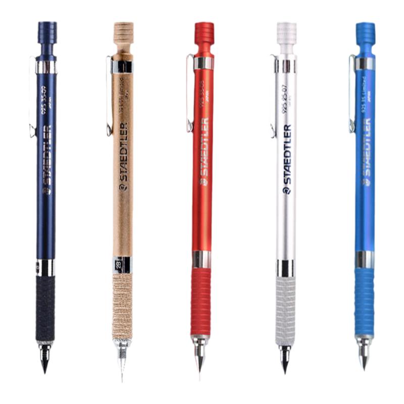 德国施德楼自动铅笔925日本原产限量版35金属杆0.5mm专业0.7绘画2.0低重心0.3不断芯0.9绘图进口素描专用铅笔