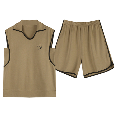 浪莎纯棉带胸垫睡衣女夏季可外穿