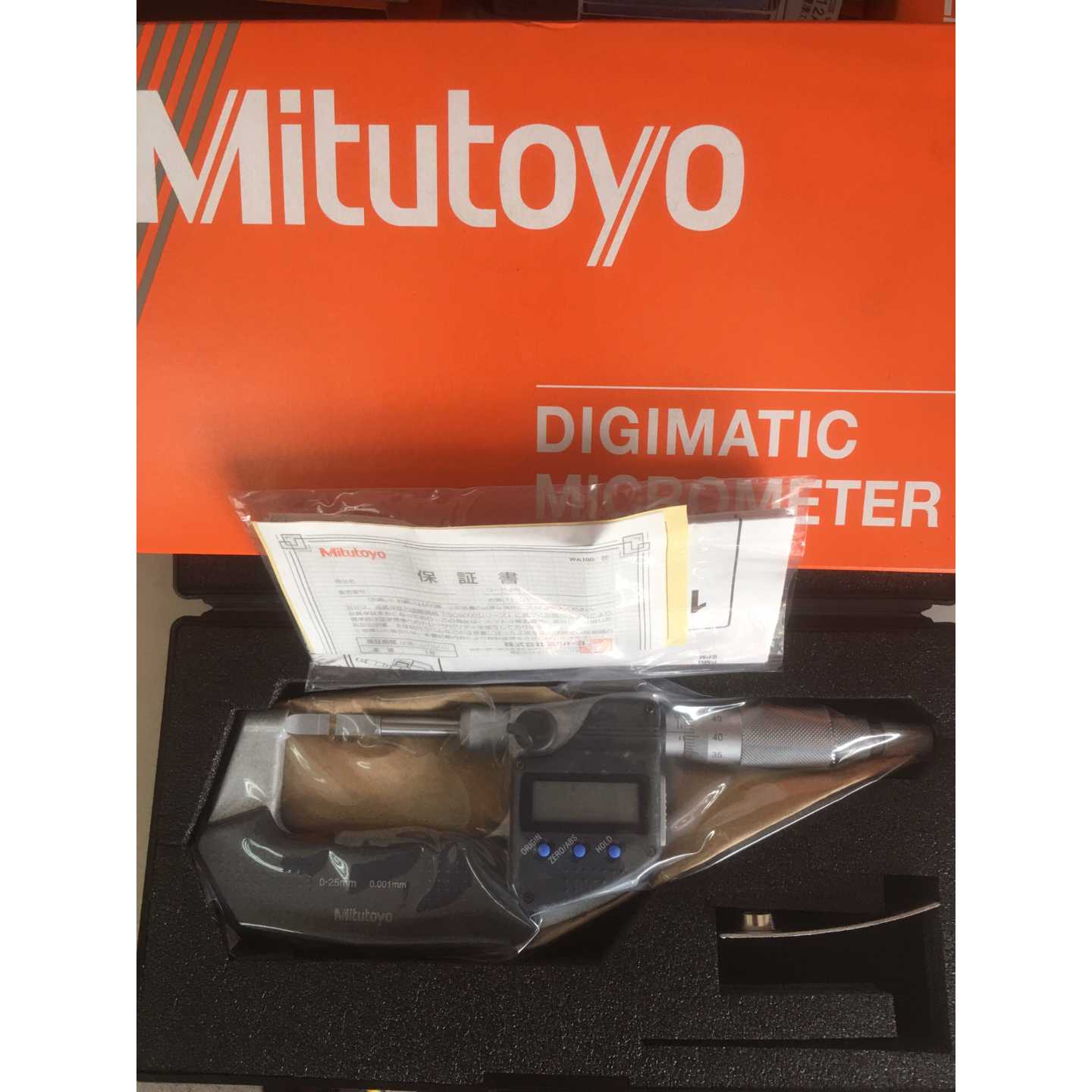(请询价)三丰数显薄片千分尺422-260-30 0-25*0.001