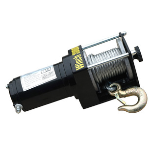 沪工电动绞盘车载绞盘12V24V越野车自救汽车绞盘提升机起重卷扬机