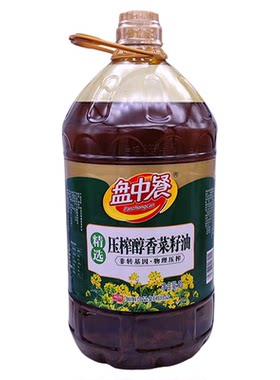 盘中餐压榨醇香菜籽油5L