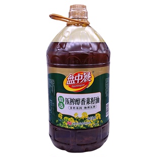 盘中餐压榨醇香菜籽油5L物理压榨菜餐饮商用正宗食堂食用调味油