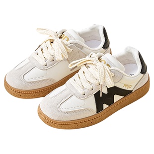 MQD马骑顿童鞋校园学生低帮小白鞋软底舒适男童女童日常休闲板鞋