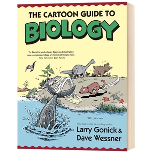华研原版 漫画生物 英文原版教材 The Cartoon Guide to Biology 英语科普读物 英文版原版书籍 进口书