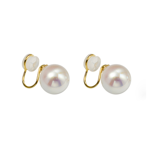 fever网红同款耳环复古珍珠耳夹女无痛硅胶耳饰无耳洞耳环高级感