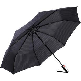 Knirps大折叠伞三折伞女全自动伞男款商务伞大号双人伞黑色雨伞