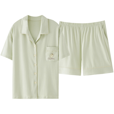 莫代尔夏季女士短袖家居服