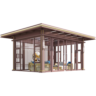 光标铝合金阳光房小院露台玻璃房一楼庭院茶室凉亭户外阳光棚厂家