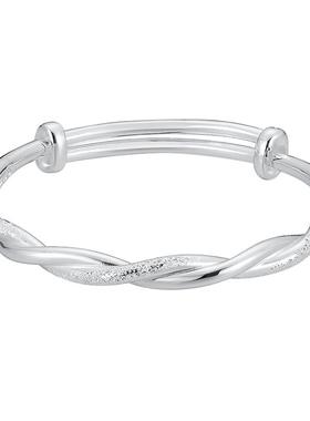 顺庆银楼甜美女足银s9999手镯