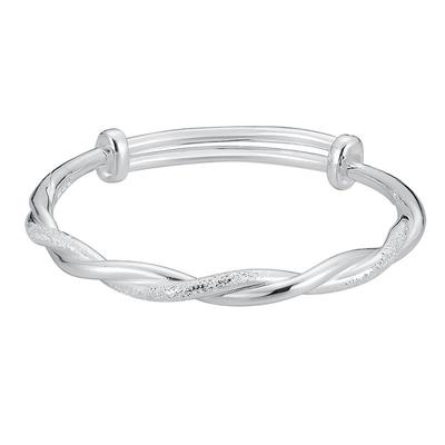 顺庆银楼甜美女足银s9999手镯